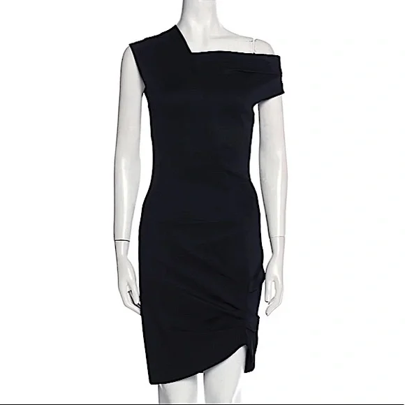 knee length asymmetrical dress BCBG Maxazria main image 1